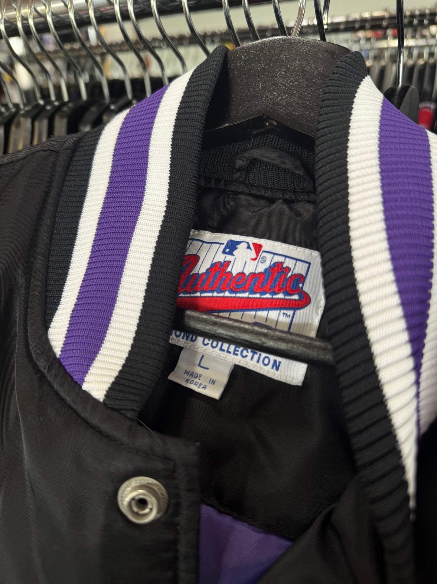 VTG COLORADO ROCKIES STARTER SATIN JACKET