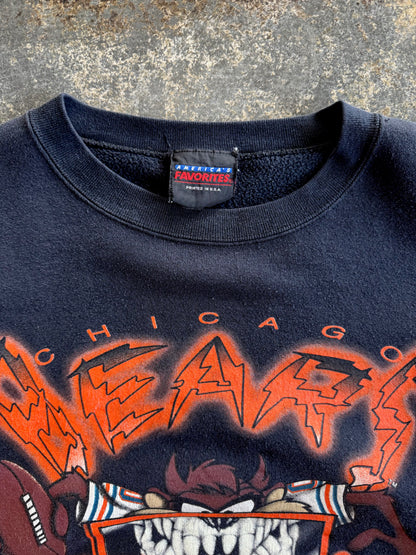 VINTAGE 90s Taz x Chicago Bears Crewneck