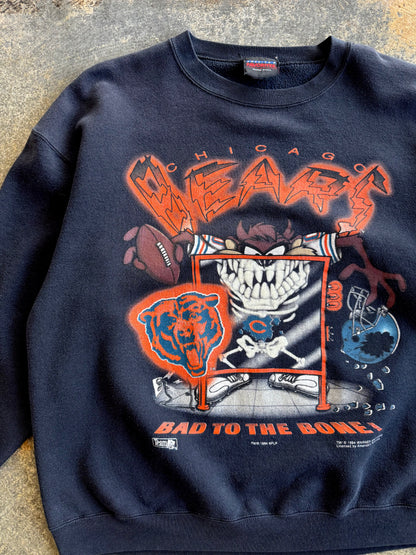 VINTAGE 90s Taz x Chicago Bears Crewneck