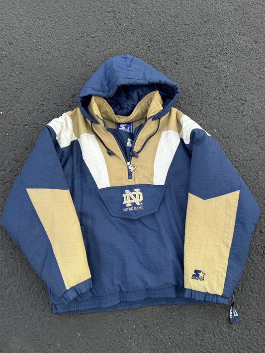 VTG NOTRE DAME STARTER JACKET