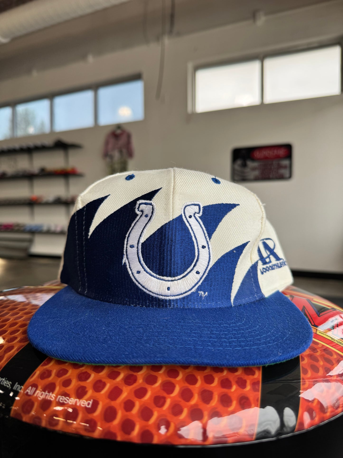 Vintage 90s Indianapolis Colts Sharktooth Snapback Hat